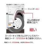 フェンダーゴムカバー　ステンレスフェンダーカバー4