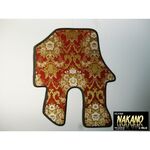 運転席　足マット　金華山　花篭（フローラル)　赤