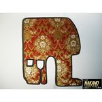 運転席　足マット　金華山　花篭（フローラル)　赤