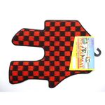 運転席　足マット　フロアマット　 黒＆赤/黒3