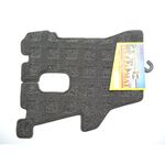 運転席　足マット　フロアマット　 黒＆赤/黒