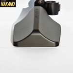 ★バックショットミラー FUJI 大 黒 ショートステー 平面ミラー 高速 サブ 安全 長距離 魚屋 箱車 ダンプ