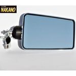 ★バックショットミラー FUJI 大 メッキ ショートステー 平面ミラー 高速 サブ 安全 長距離 魚屋 箱車 ダンプ　