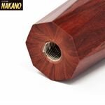 ダイヤカットシフトノブ 木目茶 110mm×約45mmΦ（ST-376）12×1.25/10×1.25