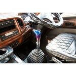 虹色に輝く【ガングリップタイプ シフトノブ 150ｍｍ グラデーション】