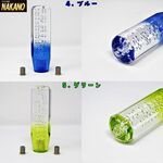 グラデーション 泡入り 8角シフトノブ 長さ150mm×40mm 各色 ネジ径 12×1.25/10×1.25付き