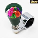 円錐型 ハンドルスピンナー 水中花 赤/青/緑/黒