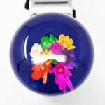 円錐型 ハンドルスピンナー 水中花 赤/青/緑/黒