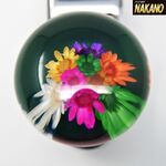 円錐型 ハンドルスピンナー 水中花 赤/青/緑/黒