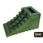 【ハイプラ歯止め　黒】 タイヤ止め　軽量型タイヤストッパー　車輪固定