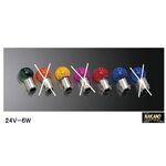 カラーバルブ（塗り球）　24V6W