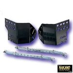 【４ｔ標準 トラック用メッキ バンパー+取付ステーセット】2