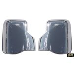 【軽トラ用 メッキ ミラーカバー　左右セット】ダイハツ ハイゼットS500系(H26/9～)