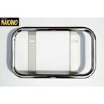 【ナンバー枠　中型】レトロに人気◆丸パイプ22Ф（ステンレス） 時光式ナンバー対応