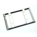 【ナンバー枠　大型】さりげないオシャレ国内製産25角ステンレス2