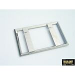 【ナンバー枠　中型】さりげないオシャレ国内製産16角ステンレス2