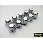【ナットカバー　トラック用 （HN-10） 】スチール製クロームメッキ ISO 33ｍｍ高さ50ｍｍ