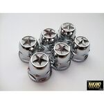 ナットカバー 星型スターマークABS樹脂製クロームメッキ