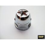 ナットカバー 星型スターマークABS樹脂製クロームメッキ2