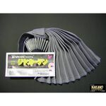 【リヤカーテン　グレー/黒】軽くて抜群の遮光性 男の城　ベット後ろ　サイドカーテン