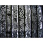 【リヤカーテン　ベリーローズ黒】お洒落なバラ柄入りの高級志向 男の城　ベット後ろ　サイドカーテン3