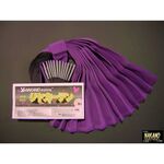 【リヤカーテン　パープル/黒】軽くて抜群の遮光性 男の城　ベット後ろ　サイドカーテン