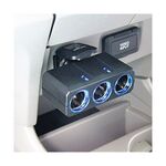 ＬＥＤ　シガーソケット　ダイレクト　3連　24Ｖ　三股電源2