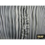 【訳あり品　センターカーテン（アコーディオン）黒】ラウンドカーテン3