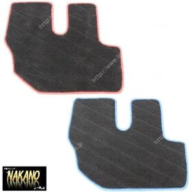 【運転席 足マット】 汎用マット　2t車全般　ブラック/フチレッド　フロアマット