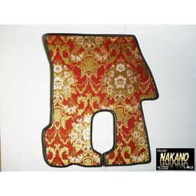 運転席　足マット　金華山　花篭（フローラル)　赤