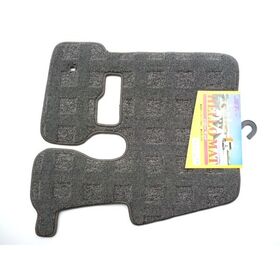 運転席　足マット　フロアマット　 黒＆赤/黒