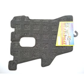 運転席　足マット　フロアマット　 黒＆赤/黒