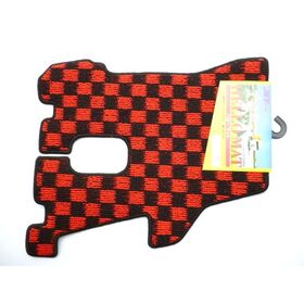 運転席　足マット　フロアマット　 黒＆赤/黒3