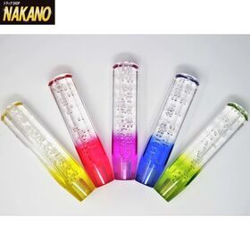 グラデーション 泡入り 8角シフトノブ 長さ200mm×40mm 各色 ネジ径 12×1.25/10×1.25付き