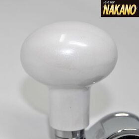 シックなパール調 ハンドルスピンナー 楕円型 パールホワイト 白