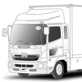 日野 Ｈマークプレート　ウロコステンレス エンブレム土台 17レンジャー