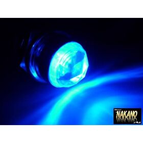 LED　パイロットランプ　24V (ブルー/ブルー) ナンバー枠　レトロ車