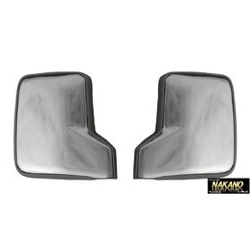 【軽トラ用 メッキ ミラーカバー　左右セット】スズキ キャリー DA63T/DA65T/DA16T（H14/5～）