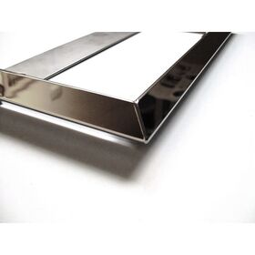 【ナンバー枠　大型】ナンバープレート　ジャストサイズ　16角ステンレス3