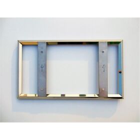 【ナンバー枠　大型】ナンバープレート　ジャストサイズ　16角ステンレス