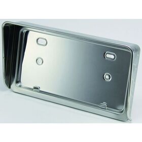 【ナンバー枠　中型】レトロに人気◆ウロコバイザー　丸棒付き