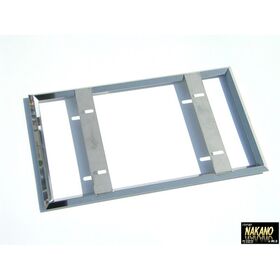 【ナンバー枠　大型】さりげないオシャレ国内製産16角ステンレス2