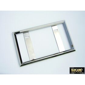 【ナンバー枠　中型】さりげないオシャレ国内製産16角ステンレス