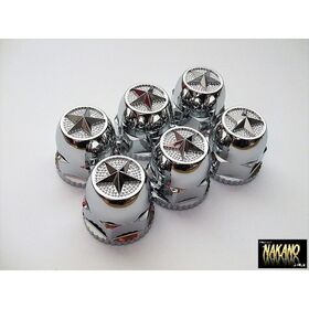 ナットカバー 星型スターマークABS樹脂製クロームメッキ