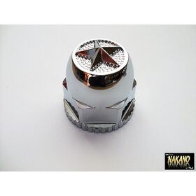 ナットカバー 星型スターマークABS樹脂製クロームメッキ2