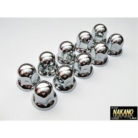 【ナットカバー　トラック用 （SN-10）】鏡面仕上げステンレス製クロームメッキ ISO 33ｍｍ高さ46ｍｍ
