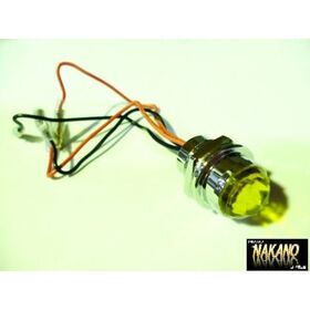 LED　パイロットランプ　24V (イエロー/黄色) ナンバー枠　レトロ車2