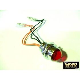 LED　パイロットランプ　24V (レッド/赤) ナンバー枠　レトロ車2