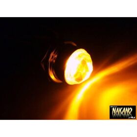 LED　パイロットランプ　24V (オレンジ/橙) ナンバー枠　レトロ車