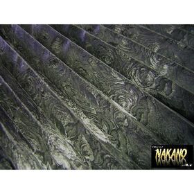 レースサイドカーテン　お洒落な薔薇柄入り　黒　四角　トラック用カーテン　2t　4ｔ　大型2